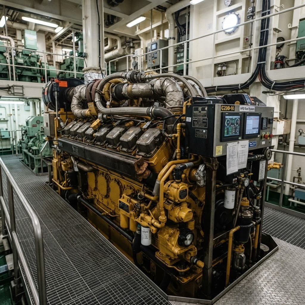 Heavy duty power plant engine and generator system